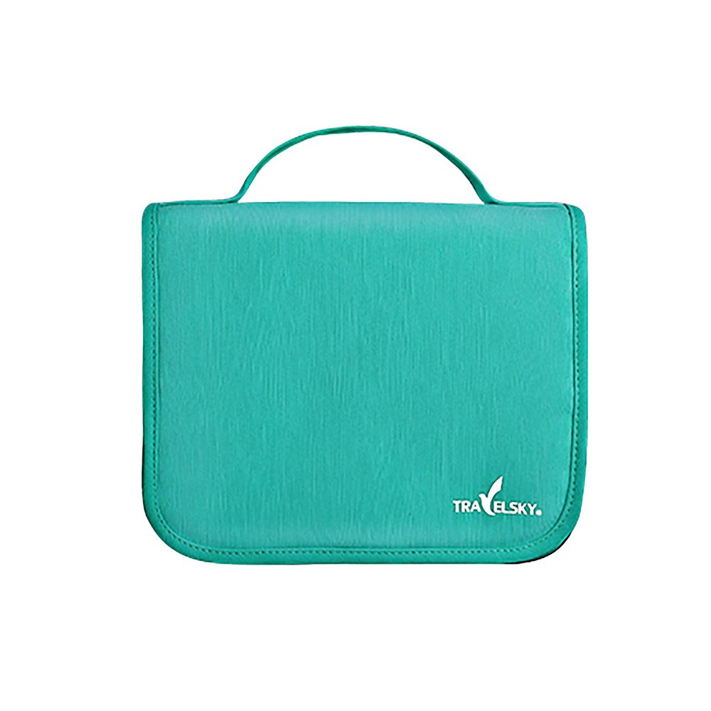 BlueDorado Travel Toiletry Bag, Water-resistant Toiletry Organizer Bag with Hanging Hook, Makeup Cosmetic Bag for Women & Men, Large Tote Bags for Toiletries, Cosmetics, Makeup, Brushes (Green Lake)