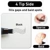2PCS Beard Pencil Filler for Men - Sweat Proof, Water Resistance, Long Lasting & Natural Finish barber Pencil, Mustache Repair Shape(BLACK) view 3
