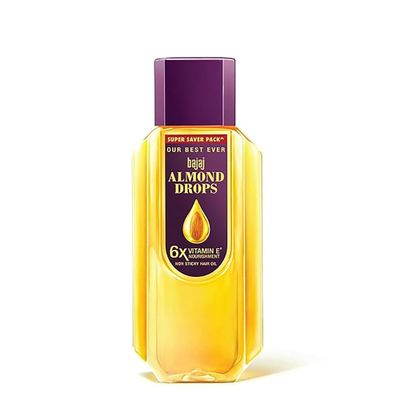 Bajaj Almond Drops Hair Oil | With Vitamin E | Light, Non-Sticky Hair Oil | 675ml (22.81 Fl oz)