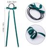 PAGOW 10 Pieces Long Silk Ribbon Hair Bands, Colourful Hair Scarf with Bow Silk Hair Ties, Satin Hair Scrunchies for Women Kids Girls view 2