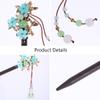 1pc Hairpin Retro Hair Sticks Antique Japanese Hair Pin Ancient Hanfu Cos Headpiece Vintage Hair Stick Vintage Hanfu Hair Styling Stick Hair Clips for Women Bride Wooden Chopsticks view 3