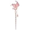 Minkissy Rhinestone Chinese Hair Stick Retro Butterfly Hair Chopsticks with Tassel Pendant Hairpin Chignon Pin for Women Girls view 1