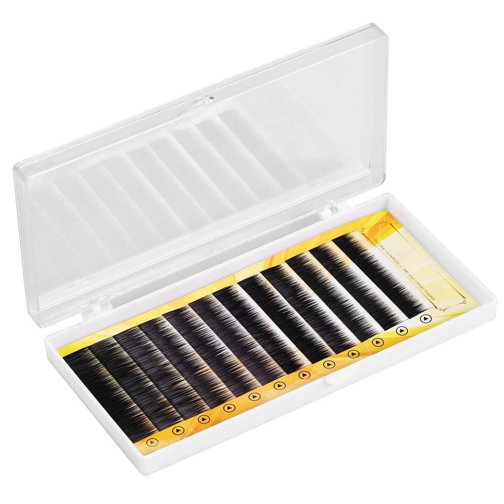 01 False Eyebrow, Reusable Comfortable Individual Eyebrow, Black, 5-8mm Length, 12pcs