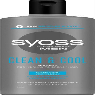 Syoss Men Clean & Cool Shampoo, Normal to Greasy Hair 440 Ml
