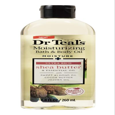 Dr Teal's Moisturizing Bath & Body Oil with Shea Butter & Almond Oil 8.8 fl oz