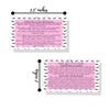Lash Lift + Tint Aftercare Instruction Cards | 50 Pack | 2 x 3.5 inches Business Card Size | Eyelash Lift and Tint Kit at home diy aftercare supplies | Lash Print with Pink Inlay Design view 3