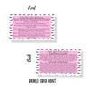 Lash Lift + Tint Aftercare Instruction Cards | 50 Pack | 2 x 3.5 inches Business Card Size | Eyelash Lift and Tint Kit at home diy aftercare supplies | Lash Print with Pink Inlay Design view 4