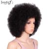JOEDIR HAIR Afro Wigs for Black Women Human Hair Short Afro Kinky Curly Wig 8 Inch Natural Black Large Afro Wigs (Color:1B) view 3