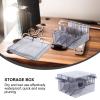 Clipper Blade Holder Plastic Storage Box Hair Clipper Blades Storage Case Clipper Guide Comb Organizer Hair Salon Supplies for Barber Hairdresser Stylist Clipper Guard Organizer view 4