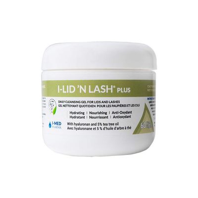 I-Med Pharma I-Lid 'N Lash | Daily Cleansing Gel for Lids and Lashes (60 Wipes) (I-Lid 'N Lash Plus)