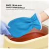 Lurrose 4Pcs Paraffin Wax Bath Gloves Bootie Paraffin Wax Work Hand Treatment Mitts Foot Spa Cover for Women Men Feet Hand Skin Care Therapy Blue view 3