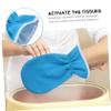Lurrose 4Pcs Paraffin Wax Bath Gloves Bootie Paraffin Wax Work Hand Treatment Mitts Foot Spa Cover for Women Men Feet Hand Skin Care Therapy Blue view 4