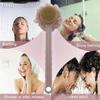 ALIQI Long Handle Shower Bath Brush Body Massage Brushes 2-in-1 Sided Natural Wooden Bristles Bath Ball view 4