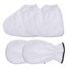 4pcs Essential Oil Gloves Paraffin Wax Mitts for Hand Gloves for Work Spa Paraffin Moisturizing Hand Gloves Wax Gloves Heated Foot Spa Polyester Women's Take a Bath White Sock view 1