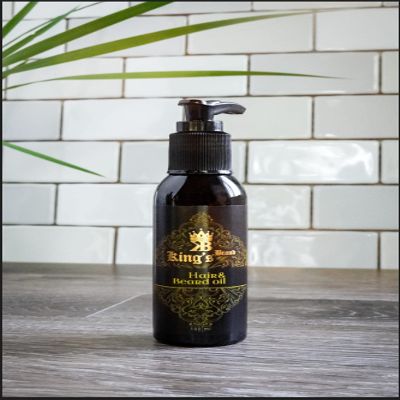 King's Brand Hair & Beard Oil Premium Professional Quality with Aloe Vera Extract 3.38 OZ