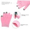 Gel Moisturizing Spa Gloves and Socks Set, 2 Pairs Skin Screen Gloves Winter Moisturizing Socks Set for Dry Feet and Cracked Heel Spa Pink view 4