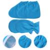 4pcs Essential Oil Gloves Paraffin Wax Gloves Wax Mitts and Booties Paraffin Wax Glove and Bootie Moisturizing Gloves and Socks Paraffin Wax Mitts Foot Work Nail Tool Flannel view 2