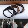 ALIQI 4 Pcs Fashion Women Straight Wig Elastic Hair Bands Black Brown Hair Rope Ponytail Holder Hair Accessories for Women Girls view 3