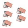 Cabilock 5pcs Square Tinplate Box Creative Storage Container for Keychains Nail Clippers and More Versatile and Smooth Finish for Travel and Organization Color view 1