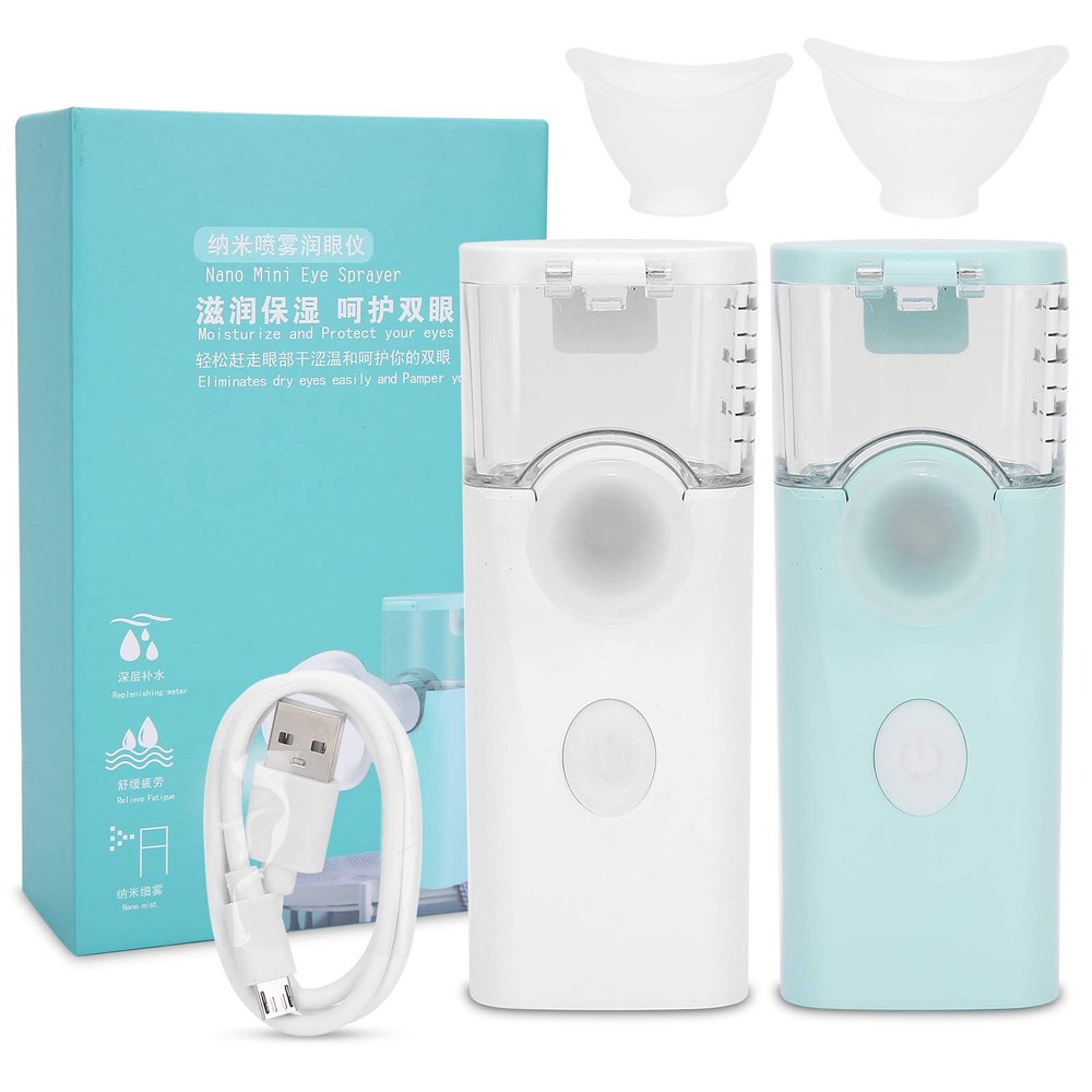 Eye Sprayer, Mini USB Charging Handheld Eye Care Spray Professional Mist Portable Eye Moisturizing Cleaning Soothing Machine Eye Cleaner Eyelid Cleanser Tool for Adult &