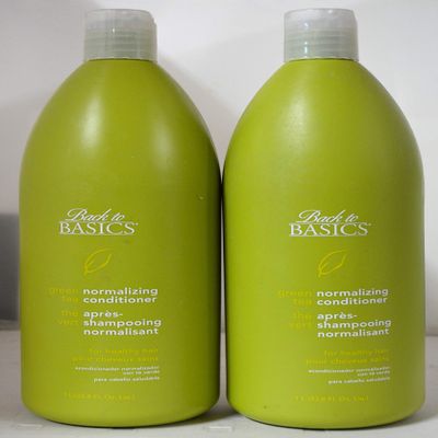 Back to Basics Green Tea Normalizing Conditioner 33.8oz (2 pack) For Healthy Hair