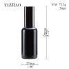 YIZHAO Black Glass Spray Bottles 2oz, with Small Fine Mist Spray, Metal Cap, Refillable for Essential Oil,Travel,Cleaning,Perfume,Aromatherapy,Makeup  6 Pcs view 2