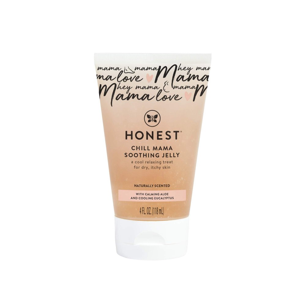 The Honest Company Mama Chill Soothing Jelly, Cooling Formula for Itchy Dry Growing Belly, Aloe and Eucalyptus Infused, 4 fl oz