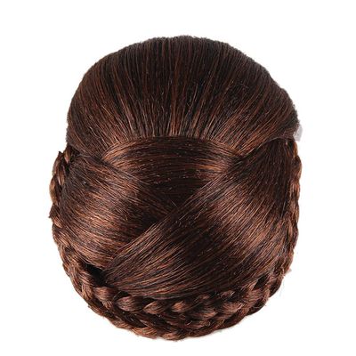 RemeeHi Stock Clip in Hairpiece Synthetic Beauty Updo Hair Piece for Women Light Brown
