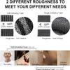 Yiclick Exfoliating Body Scrubber, Back Scrubber for Shower Bath, Japanese Scrub Wash Cloth, Exfoliating Washcloth Towel for Men Women, Body Exfoliator Loofah Luffa Sponge Net Rag Back Washer (Black) view 4
