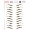 Brows by Bossy Studio & Co Temporary Eyebrow Tattoos Waterproof Eyebrow Stickers, False Tattoos Hair Like Peel Off Instant Transfer Brow arched medium brown view 1
