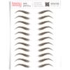 Brows by Bossy Studio & Co Temporary Eyebrow Tattoos Waterproof Eyebrow Stickers, False Tattoos Hair Like Peel Off Instant Transfer Brow arched brown view 1