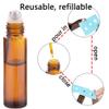 12 Pack 10ml Essential Oil Roller Bottles, with Stainless Steel Roller Balls, 10ml Amber Glass Roll on Bottles for Essential Oils, 1 Extra Roller Ball, 12 Labels, 1 Openers, 2 Droppers Included view 4