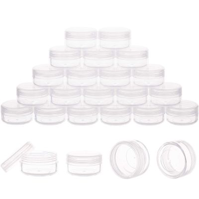 10 Gram Sample Containers with Lids, 10ML Sample Jars, 40 PCS Small Cosmetic Containers for Makeup, Lotion, Eye Shadow, Liquids, Powder, Lip Balms