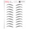 Brows by Bossy Studio & Co Temporary Eyebrow Tattoos Waterproof Eyebrow Stickers, False Tattoos Hair Like Peel Off Instant Transfer Brow curved black view 1