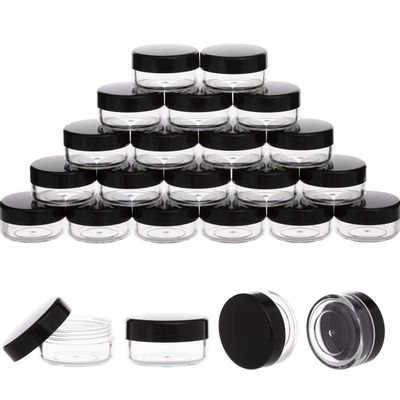 10 Gram Sample Containers with Lids, 10ML Sample Jars, 40 PCS Small Cosmetic Containers for Makeup, Lotion, Eye Shadow, Liquids, Powder, Lip Balms