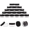 10 Gram Sample Containers with Lids, 10ML Sample Jars, 40 PCS Small Cosmetic Containers for Makeup, Lotion, Eye Shadow, Liquids, Powder, Lip Balms view 1