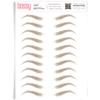 Brows by Bossy Studio & Co Temporary Eyebrow Tattoos Waterproof Eyebrow Stickers, False Tattoos Hair Like Peel Off Instant Transfer Brow arched taupe view 1