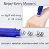 12 Pack 10ml Glass Essential Oil Bottles, with Stainless Steel Roller Ball, Blue Glass Roll-On Bottles, 1 Extra Roller Ball, 12 Labels, 1 Opener, 2 Droppers Included view 3