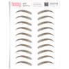 Brows by Bossy Studio & Co Temporary Eyebrow Tattoos Waterproof Eyebrow Stickers, False Tattoos Hair Like Peel Off Instant Transfer Brow curved brown view 1