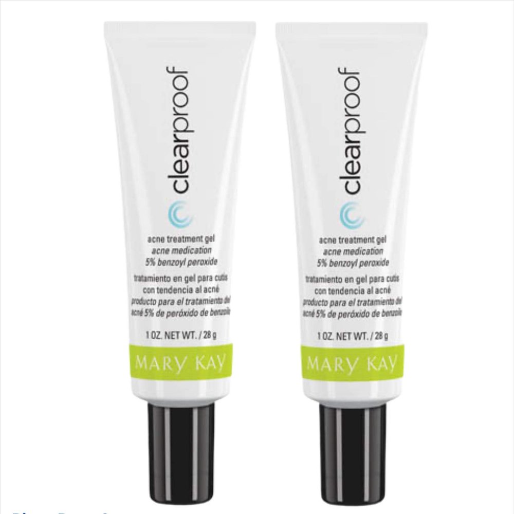 Mary Kay, 2 PCS CLEARPROOF ACNE TREATMENT GEL 1 FL OZ TRATAMIENTO EN GEL PARA PIEL CON ACN 28 G