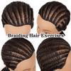 NEWSHAIR 9"afro mannequin head for braiding 4C Type 100% Human Hair Curly Hair Hairdresser Training Head African Cosmetology Doll Head for Styling Cornrow Braiding with Clamp Stand view 2