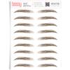 Brows by Bossy Studio & Co Temporary Eyebrow Tattoos Waterproof Eyebrow Stickers, False Tattoos Hair Like Peel Off Instant Transfer Brow straight brown view 1