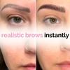 Brows by Bossy Studio & Co Temporary Eyebrow Tattoos Waterproof Eyebrow Stickers, False Tattoos Hair Like Peel Off Instant Transfer Brow straight brown view 3
