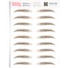 Brows by Bossy Studio & Co Temporary Eyebrow Tattoos Waterproof Eyebrow Stickers, False Tattoos Hair Like Peel Off Instant Transfer Brow straight medium brown view 1