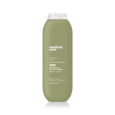 Method Men 2-in-1 Shampoo + Condtioner, Juniper + Sage, 14 Ounces
