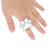 2pcs Ring Design Manicure Pallet Nail Art Ring Alloy Pallet Manicure Tool Nail-art Palette view 4