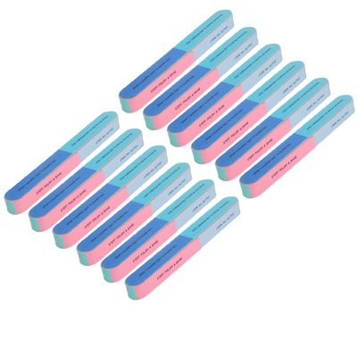12pcs 6 Cuticle Nail Block Nail Filer and Buffer Nail Art Supplies Nail Sanding File Nail Brush 6 Way Nail Buffer Sanding Nail File mini Buffer Nail File Block Sanding bar Bulk