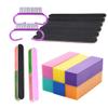 1 Set Polishing File Nail Block Nail Art Tools Buffing Block Mini Nail Brush Nail File kit Cleaning Tool Nail Emery Board Cleaning Kits Nail Tools Sanding Stripe Rectangle Buffer view 1