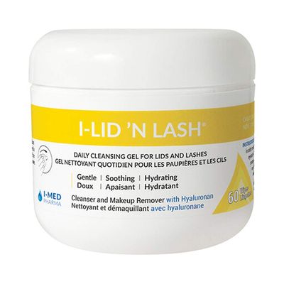 I-Med Pharma I-Lid 'N Lash | Daily Cleansing Gel for Lids and Lashes (60 Wipes) (I-Lid 'N Lash)