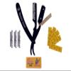 Beauty Hawk Professional Straight Edge Razor Blade - Shaving Razors for Men with 50 PCS Single Edge Blades - 24K Gold Plated Cap Barber Razor Blades for Ultimate Shaving Experience view 3